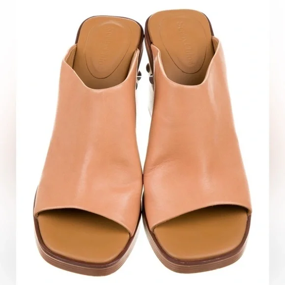 See by Chloe leather slides - Picture 3 of 5